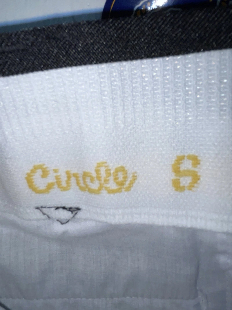 New Vintage Black Circle S Polyester Pants #CP4793 SS-18