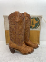 New Women’s Brown Texas Brand Cowboy Boots. 4944 6.5 6 1/2 M. 1-40
