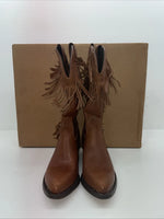 New Women’s Brown With Fringe Capezio Cowboy Boots. L 697 7.5 7 1/2 M. 17-101