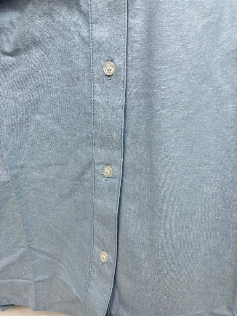 New Women’s Cricket Creek Blue Long Sleeve Button Up Medium MM-78