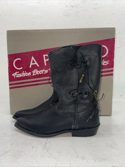 New Women’s Black Capezio Cowboy Boots. L 870 7 M. 18-115