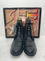 New Men’s Gray Lace Up Texas Brand Cowboy Boots. 8-97
