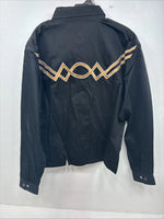 New Woman Western Express Black Deigned Long Sleeve Pearl Snap 2XL GG-49