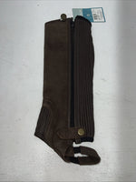 New Brown Ovation Synthetic XS Half Chaps #13237 H-510 