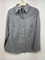 New Women’s Dickson Jenkins Gray Long Sleeve Button Up Size 32 MM-30