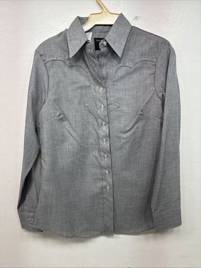 New Women’s Dickson Jenkins Gray Long Sleeve Button Up Size 32 MM-30