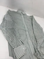 New Women’s Van teal Green Stripped Long Sleeve English Riding Shirt. 8/30 G-46