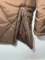 New Women Brown Western Fashion Puffer Jacket 14 RR-34