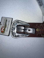 New Brown Genuine Leather Nocona Tooled 26” Belt #2420002 Z-42