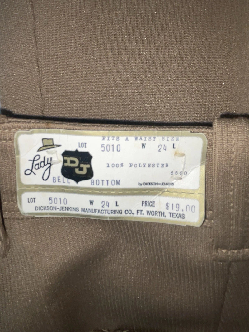 New Vintage Brown Dickson Jenkins Polyester Pants #5010 VV-118
