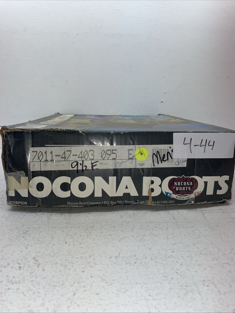 New Men’s Burgundy Nocona Cowboy Boots. 7011 9.5 9 1/2 E. 4-44