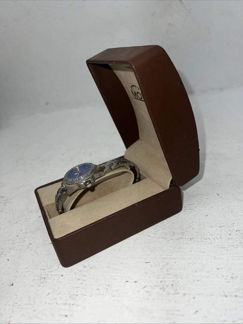 New Women’s Montana Silversmiths Silver Blue Watch. MT650 D-19