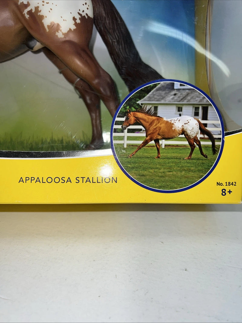 New In Box Breyer Chocolatey Appaloosa Stallion Horse. #1842 R-7