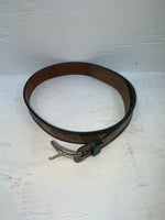 New Brown Genuine Leather Chambers Tooled 34” Belt #WS688 Z-112