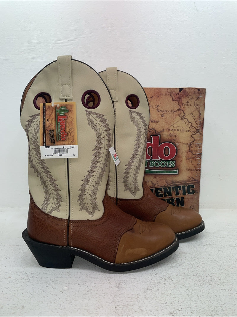New Men’s Brown Laredo Cowboy Boots. 62023 9 E W. 4-122