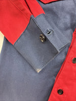 New Kids Cowboy Threads Red Blue Long Sleeve Button Up Size 1 DD-150