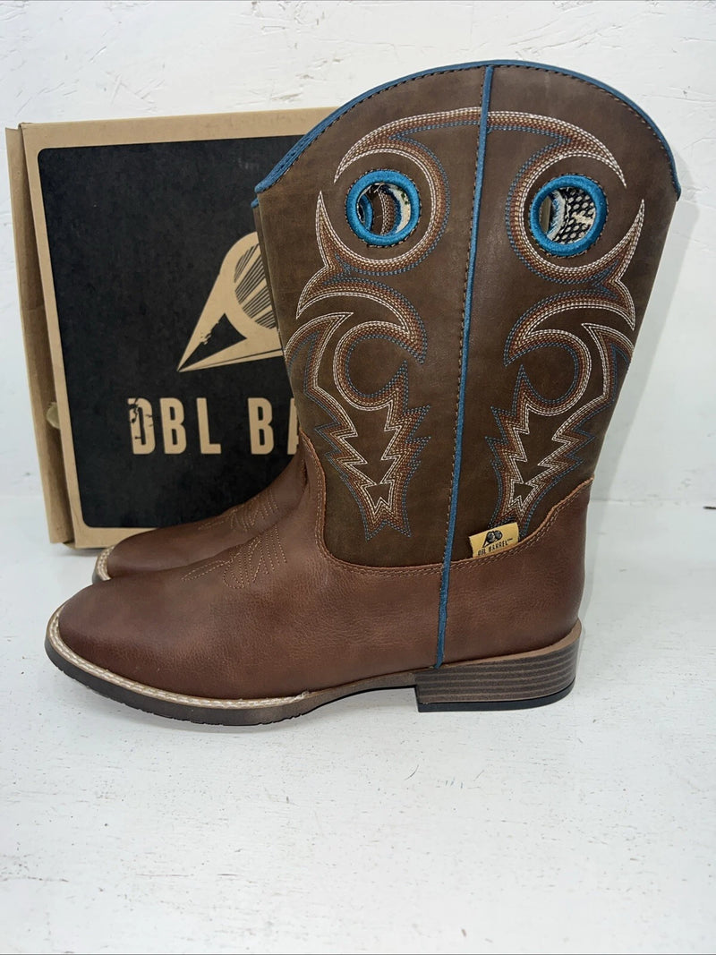 New Women’s Brown DBL BARREL Cowboy Boots. 6 D. 20-119