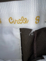 New Vintage Brown Circle S Polyester Pants #9321 3A-120