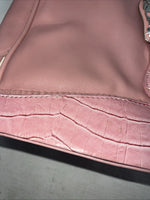 New Double S Pink Purse With Braided Strap #N 7450030 EE-3