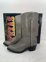 New Men’s Gray Texas Brand Cowboy Boots. 8022 8 D. 3-149