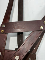 New Tough 1 Brown Leather Comfort Cribbing Collar #52-2500L W-54