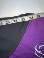 New Women’s Black Purple Ely Long Sleeve Button Up Shirt M #14119 3B-48