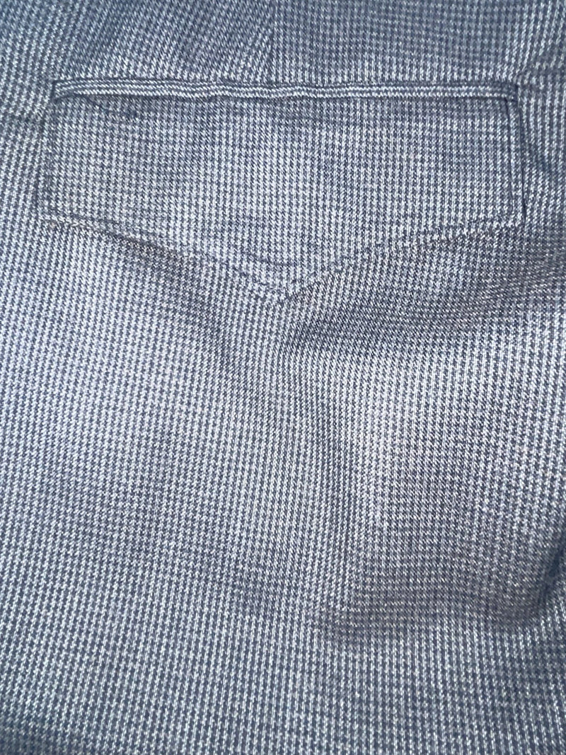 New Vintage Gray Circle S Polyester Pants #CP6740BO 3B-12