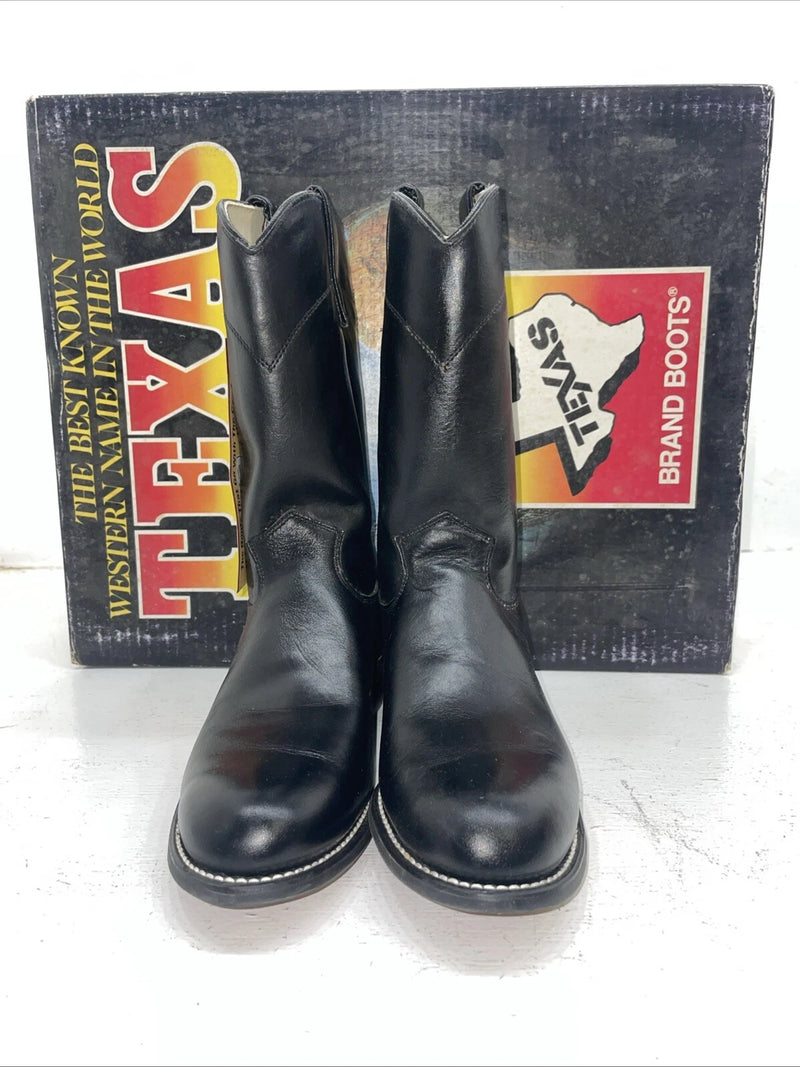 New Women’s Black Texas Brand Cowboy Boots. 4400 7 M. 18-58