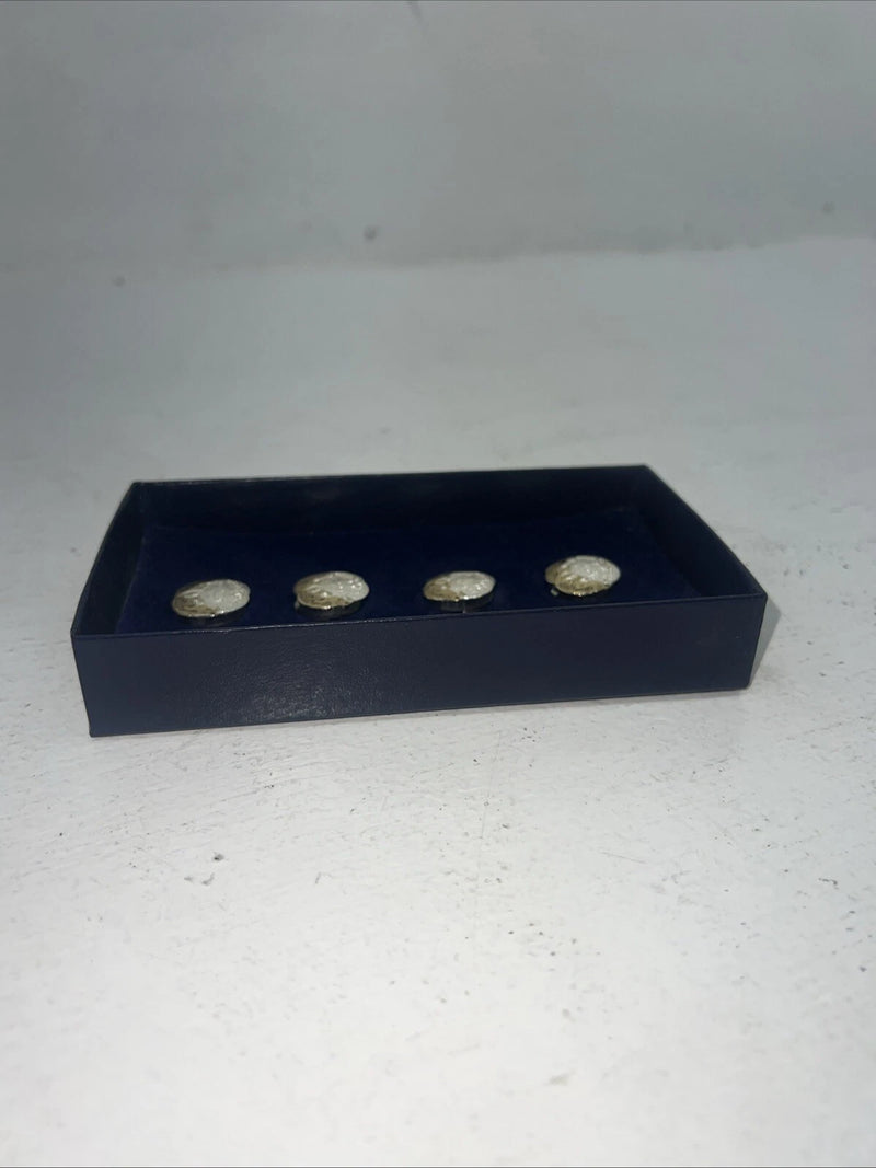 New Women’s Montana Silversmiths Gold/silver Button Covers-Filigree BN627 A-2