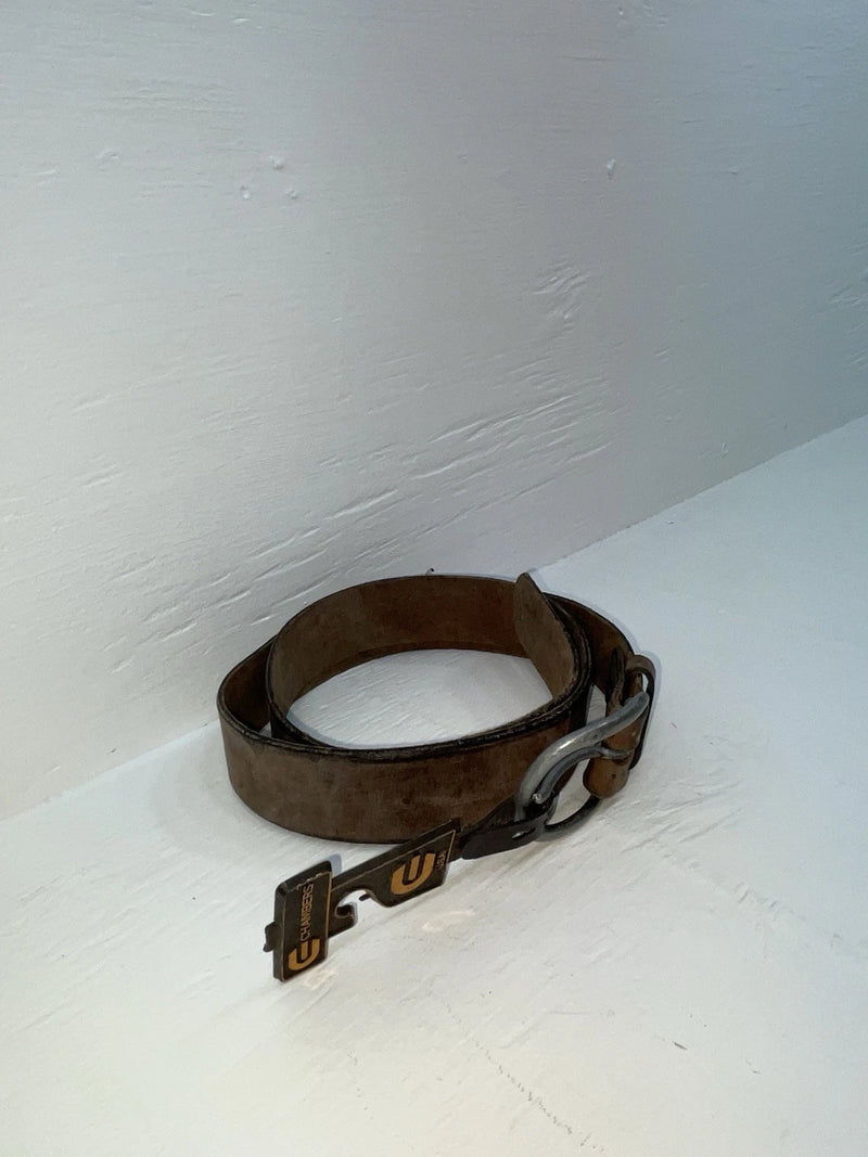 New Brown Genuine Leather Chambers 34” Belt #JC679 Z-125