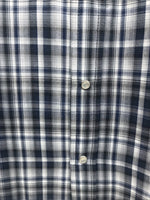 New Kids ELY Cattleman Black Plaid Long Sleeve Pearl Snap Size 14 DD-36