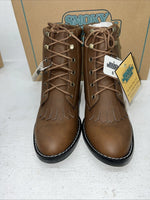 New Women’s Brown Smoky Mountain Lace Up Cowboy Boots. 3040L 6. 19-32