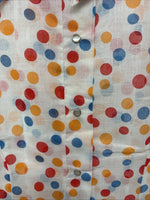 New Women’s Tem Tex Polkadot Long Sleeve Pearl Snap Size 38 II-84