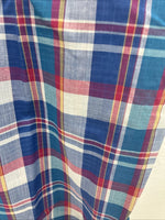 New Men’s ELY Cattleman Purple Multicolor Plaid Short Sleeve Pearl Snap XL R-54