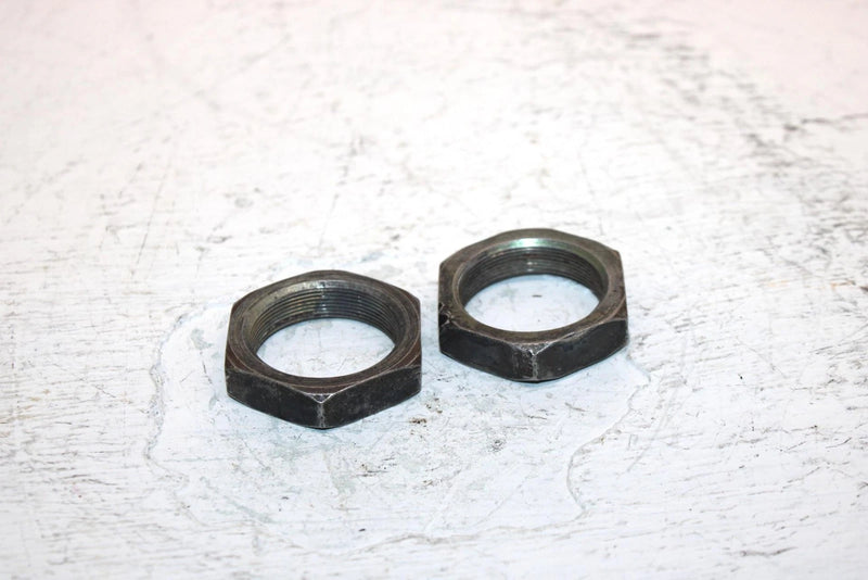1987 Honda Atc 90a Oem Rear Axle Jam Nut Pair 90307-968-000 AH57