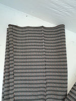 New Vintage Black Striped Panhandle Slim Polyester Pants #8076 OO-93