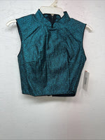 New Women’s 1849 Authentic Ranchwear Blue Western Show Vest XS WW-78