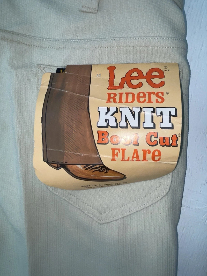 New Vintage Cream Lee Polyester Pants #2084612 ZZ-17