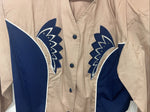 New Women’s 1849 Authentic Ranchwear Blue Tan Western Show Shirt XL #2720 UU-27
