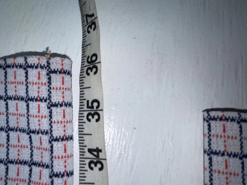 New Vintage Blue And Red Lined Dickson Jenkins Polyester Pants #723 3A-124