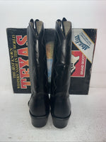 New Men’s Black Texas Brand Cowboy Boots. 5100 9 D. 3-68