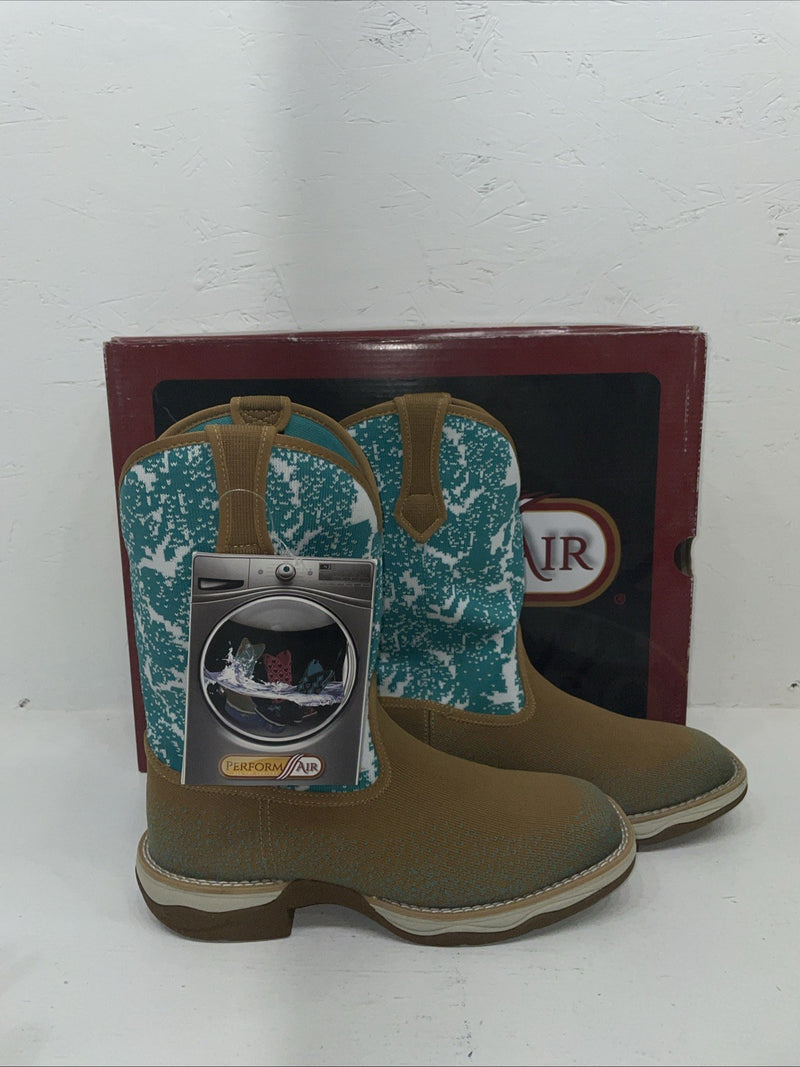 New Women’s Turquoise Laredo Cowboy Boots. 5957 8.5 8 1/2 M. 2-35