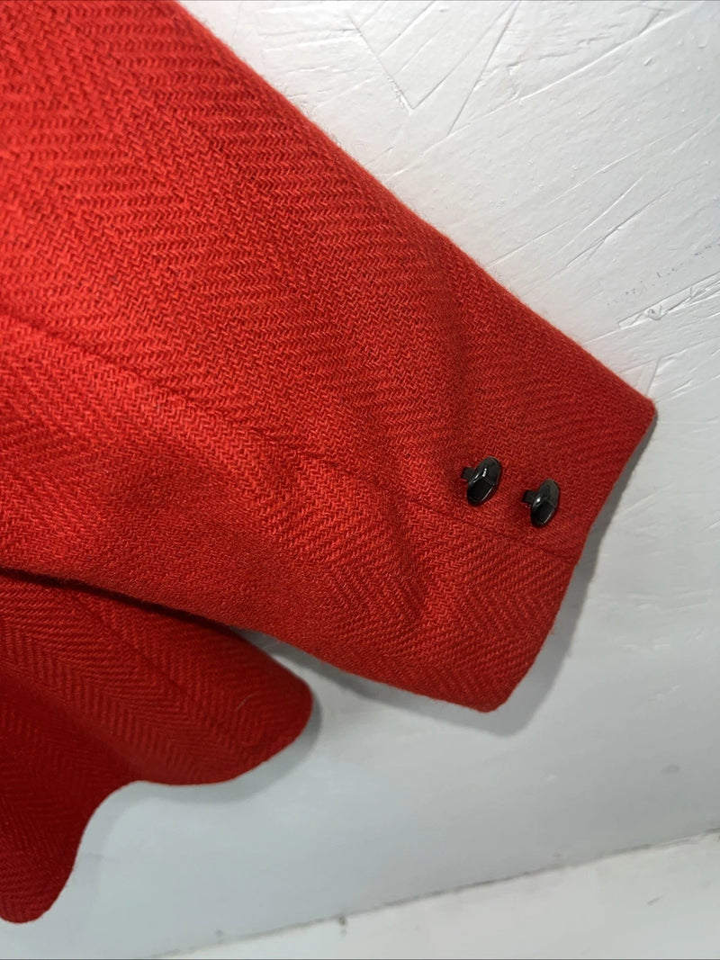 New Women’s Red Pioneer Wear Wool Blazer 14 #06151 UU-1