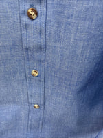 New Men’s ELY Cattleman Blue Long Sleeve Button Up 20.5 X 36 4XL E-103