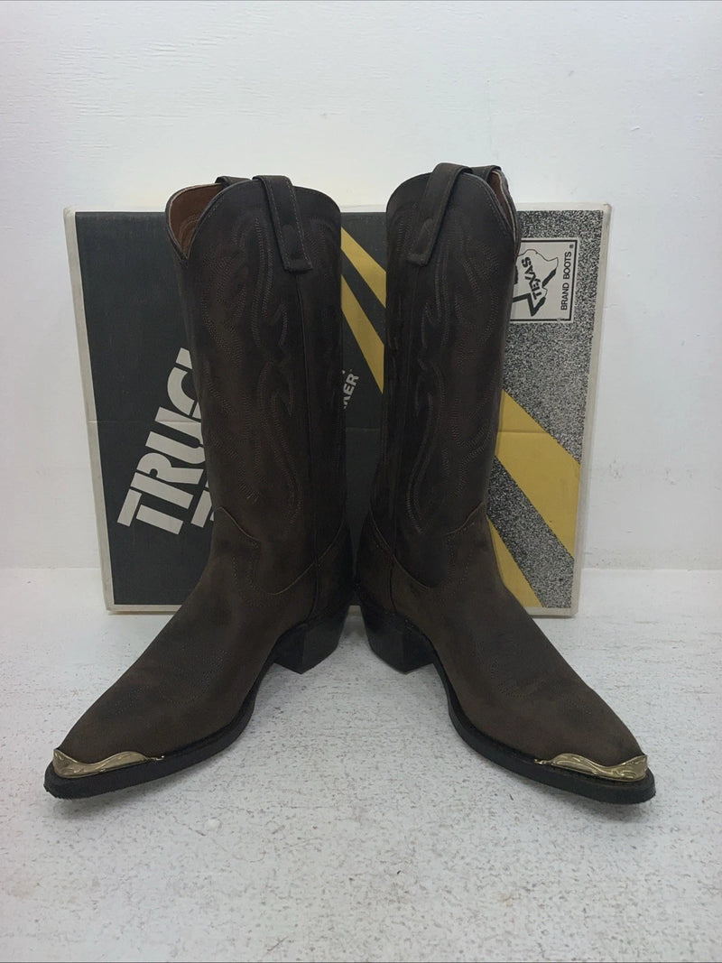 New Men’s Brown Texas Brand Cowboy Boots. 7621 8 D. 1-116