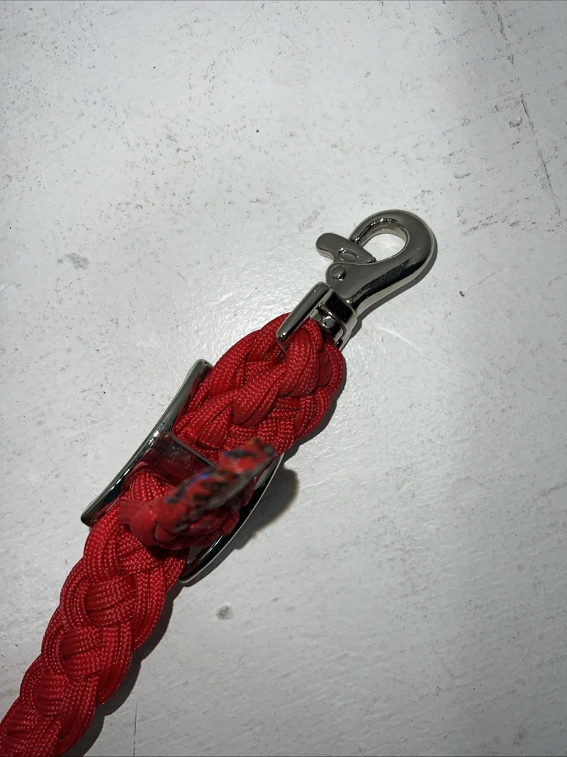 New Tough 1 Red Nylon Braided Reins #54-921 Y-18