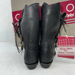 New Women’s Black Capezio Cowboy Boots With Fringe. L870 5.5 5 1/2 M. 20-78