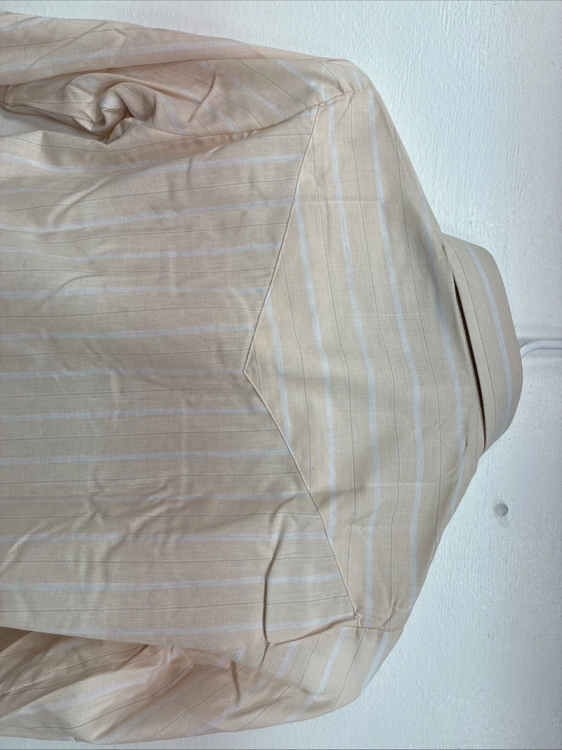 New Boys ELY Plains Tan Stripe Long Sleeve Pearl Snap Size 14 DD-108