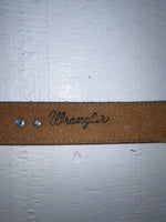 New Brown Genuine Leather Wrangler Animal Pendent 38” Belt #570111 NN-21