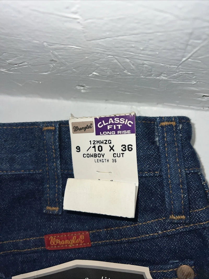 New Men’s Cowboy Cut Classic Fit Wrangler Denim Jeans. 9/10x36 G-12